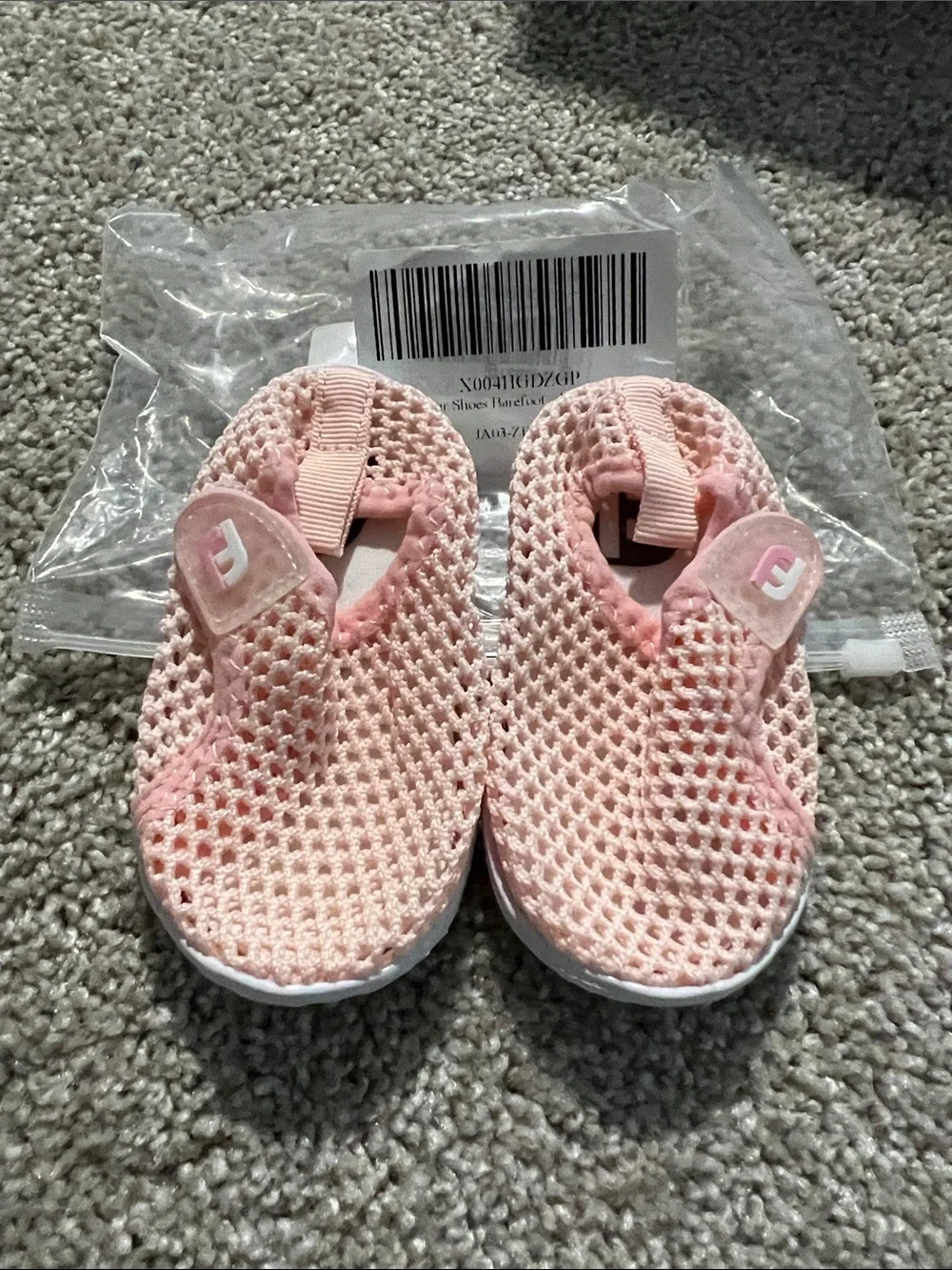 Amazon Pink Mesh Slip-On Water Shoes for Kids